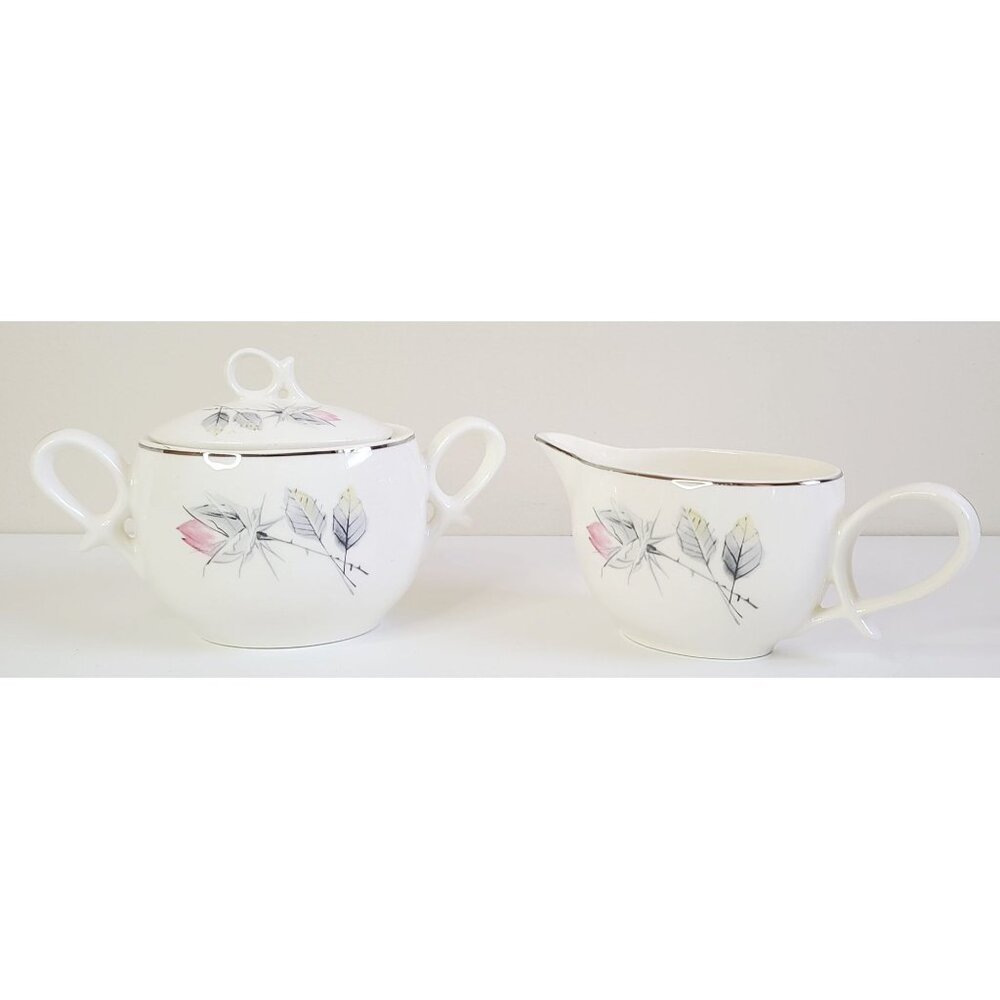 Canonsburg Pottery Company Princess Grace Sugar Bowl And Creamer Set